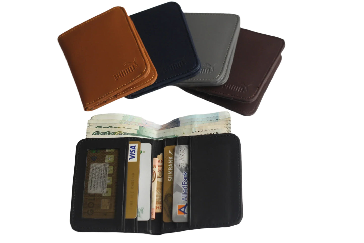 Pure Synthetic Puma Wallets For Men